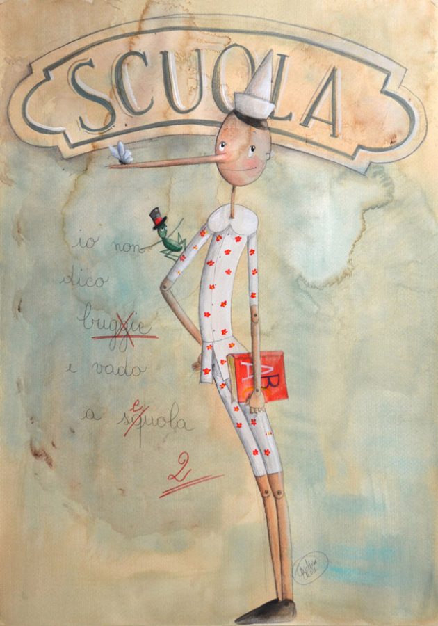 pinocchio va a scuola