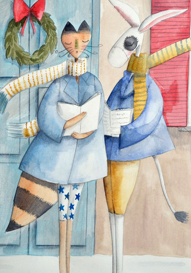 Cecilia Cavallini e Signor Fox Canto di Natale x blog piccolo